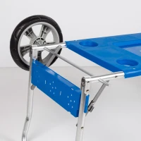 Carro Mesa Playa Plegable 2 en 1 Aktive, 50x52x105 Cm, Azul(m-7)