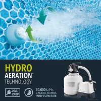 Sistema Combinado Depuradora Arena y Clorador Salino Intex, 56.800 L, 70x49x63 Cm, Blanco(m-5)