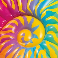 Colchoneta Hinchable Caracola INTEX, 157x127x25 Cm, Multicolor(m-3)