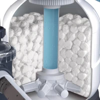 Bolas Filtrantes para Depuradora de Arena, 500 G (Equiv. 18 Kg Arena), 27x4x33 Cm, Blanco(m-6)