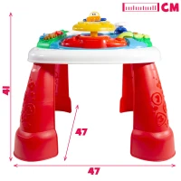 Mesa de Actividades Trotamundos Interactiva Winfun, 46x46x41 Cm, Multicolor(m-6)