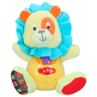 Peluche León Interactivo con Luz y Sonido, 15x9x15 Cm, Amarillo(m-1)