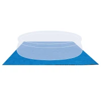 Tapiz Suelo Piscina INTEX Protector Reforzado 472x472x0 Cm, Azul(m-6)