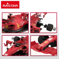 Coche Radiocontrol Ferrari F1 SF1000 Montable 1:16, 35x13x8 Cm, Rojo(m-5)