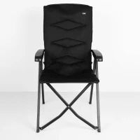 Silla Plegable Camping Acolchada Reclinable, 28,5x18x93 Cm, Negro(m-7)