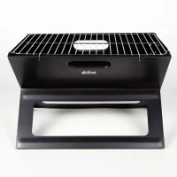 Barbacoa Portátil Plegable de Sobremesa Aktive, 45x29x30 Cm, Negro(m-2)