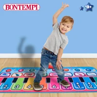 Alfombra Piano Infantil Interactiva 10 Teclas, 129,5x55x0,5 Cm, Multicolor(m-5)