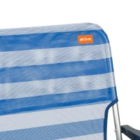 Silla Baja Plegable Fija Aktive con Asa, 44x40x72 Cm, Azul(m-7)