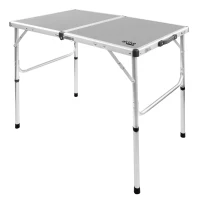 Mesa Plegable Camping Aktive Ajustable 90x60x40/70 Cm, Gris(m-1)