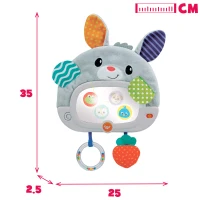 Espejo Interactivo para Cuna con Luz y Sonido, 25x2,5x35 Cm, Multicolor(m-6)