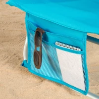 Silla Playa Baja Plegable Multiposición Aktive, 49x58x80 Cm, Azul(m-7)
