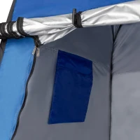 Tienda Cambiador Pop-Up Sin Suelo, Poliéster 170T UV50, 120x120x190 Cm, Azul(m-6)