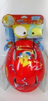 Casco Infantil SuperThings con Funda de Peluche 3D Neon Blast, 20x26x13 Cm, Rojo, Amarillo y Azul(m-8)