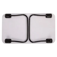 Mesa Plegable Multiusos Madera y Acero, 53x30x22 Cm, Negro(m-5)