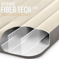 Colchón Hinchable Individual Dura-Beam Fiber-Tech, 191x99x25 Cm, Crema(m-7)
