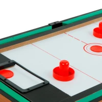 Mesa Multijuegos Sobremesa 4 en 1 Madera, 89x42,5x28,5 Cm, Marrón(m-10)