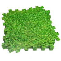 Suelo Protector Puzle Aktive 8 Piezas, 50x50x0,4 Cm, Verde(m-1)