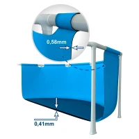 Piscina Desmontable Intex Metal Frame con Depuradora, 457x122 Cm, Azul(m-6)