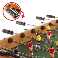 Futbolín Plegable con Patas Extensibles, 101x51x70 Cm, Madera(m-3)