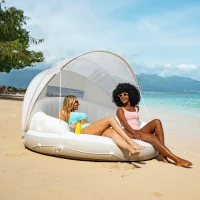 Isla Hinchable Intex con Toldo Desmontable, 199x150 Cm, Crema y Blanca(m-7)