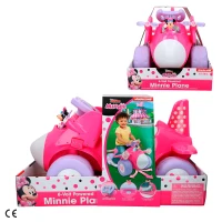 Correpasillos Avión Minnie Interactivo Batería 6V, 69x44,5x41,5 Cm, Rosa(m-7)