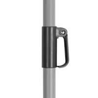 Sombrilla de Jardín Hexagonal Inclinable con Protección UV50, 230 Cm, Antracita(m-5)