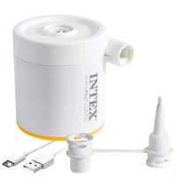 Mini Bomba de Aire Eléctrica QuickFill 150, 7,5x6,5x7 Cm, Blanco(m-1)