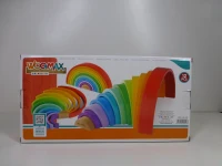 Arcoíris de Madera WOOMAX XL 11 Piezas Educativo, 36,5x6x18,5 Cm, Multicolor(m-9)