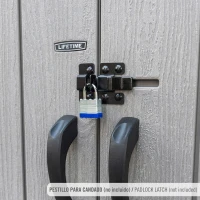 Armario Exterior Vertical Rough Cut™ de 1445 Litros, 143x74x174 Cm, Marrón(m-5)