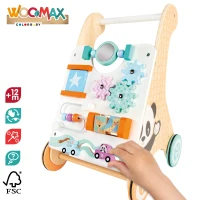 Andador de Madera WOOMAX con Actividades Interactivas, 30,5x9,5x46,5 Cm, Natural(m-5)