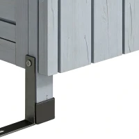 Outsunny Houten Tuinkast Extra Hoge Gereedschapskast met Verstelbare Planken, Magnetische Deur en Gegalvaniseerd Dak(m-13)