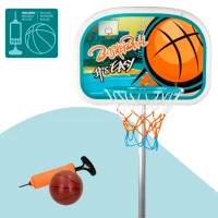 Canasta de Baloncesto Infantil Portátil Ajustable, 46,5x40x165 Cm, Negro(m-3)