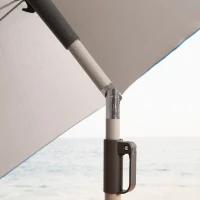Sombrilla Playa UV50 Reclinable 8 Varillas, 220 Cm, Azul(m-7)