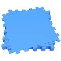 Suelo Protector Goma EVA Puzle 9 Piezas, 146x146x0,4 Cm, Azul(m-1)