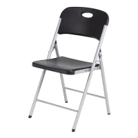 Silla Plegable Lifetime Ligera Ultraresistente 50x48,5x84 Cm, Negro(m-1)