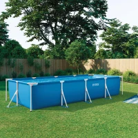 Piscina Desmontable Tubular con Estructura Metálica, 450x220x84 Cm, Azul(m-2)