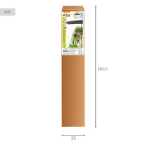 Parasol Rectangular con Mástil de Aluminio y Manivela, 200x300x245 Cm, Antracita(m-7)