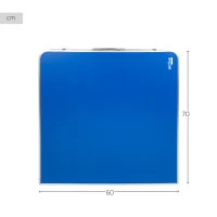 Mesa Ping Pong Plegable de Camping, Aluminio 25 Mm y Tablero MDF Antideslizante, 160x80x70 Cm, Azul(m-5)
