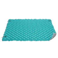 Colchoneta Hinchable Acolchada para 3 Personas, 290x226 Cm, Turquesa(m-1)