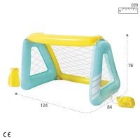 Portería Hinchable INTEX con Balón y Bolsa Estabilizadora, 140x89x81 Cm, Blanco(m-4)
