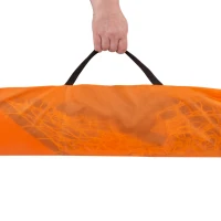 Portería de Fútbol Plegable Aktive Sports, 200x100x100 Cm, Negro y Naranja(m-5)