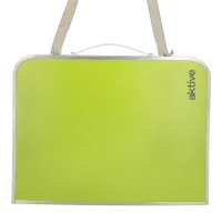 Mesa Plegable Aktive Aluminio y Tablero MDF, 60x40x25 Cm, Verde(m-7)