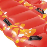 Colchoneta Hinchable Langosta INTEX con 4 Asas, 137x213 Cm, Rojo y Amarillo(m-5)