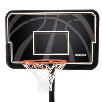 Canasta de Baloncesto Ultrarresistente Altura Regulable 229-305 Cm, Negro(m-2)