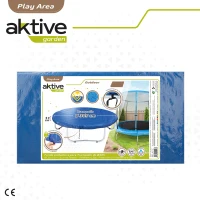 Cobertor Cama Elástica Impermeable y Protección UV, 305x305x11 Cm, Azul(m-7)