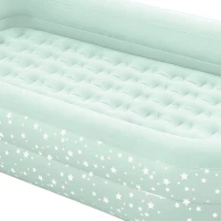Colchón Hinchable Infantil con Estructura Extraíble, 107x168x25 Cm, Azul(m-3)