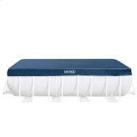 Cobertor INTEX Rectangular Compatible Prism Frame Vinilo Resistente, 389x184x20 Cm, Azul