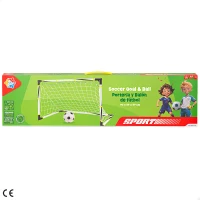 Portería de Fútbol Plegable con Accesorios, 90x59x59 Cm, Blanco(m-5)