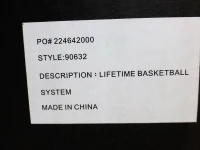 Canasta de Baloncesto Ultrarresistente Altura Regulable 229-305 Cm, Negro(m-10)