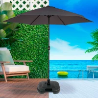 Base para Sombrilla Compatible con Tubo 38 Mm, 46x46x14 Cm, Negro(m-2)